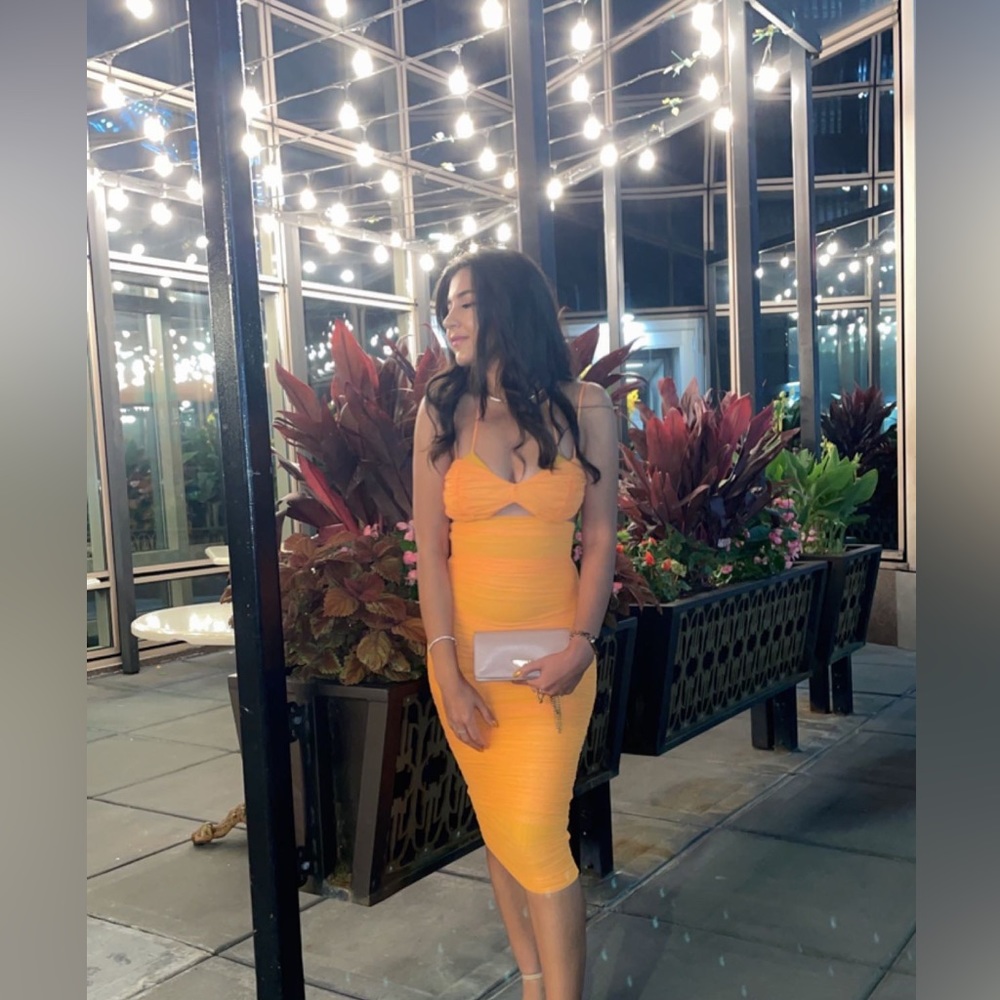 House of CB Orange ‘Tibi’ Dress